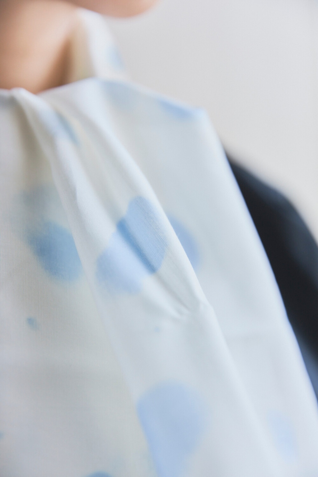 【mottainaiネッカチーフ CLOUD BLUE×綿】vol.6_enrica
