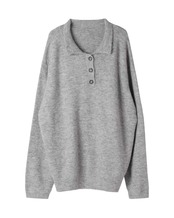 Polo collar oversize Knit T20238