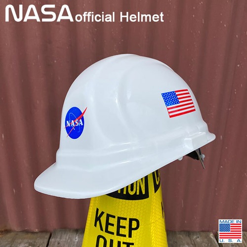 NASA OFFICIAL HELMET NASAオフィシャル ヘルメット アメリカ製 フリーサイズ 工事現場 防災グッズ