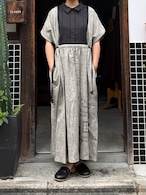 ASEEDONCLOUD/アシードンクラウド Memories pullover dress/メモリーズプルオーバードレス Sampler cloth/サンプラークロス #262301 Light gray