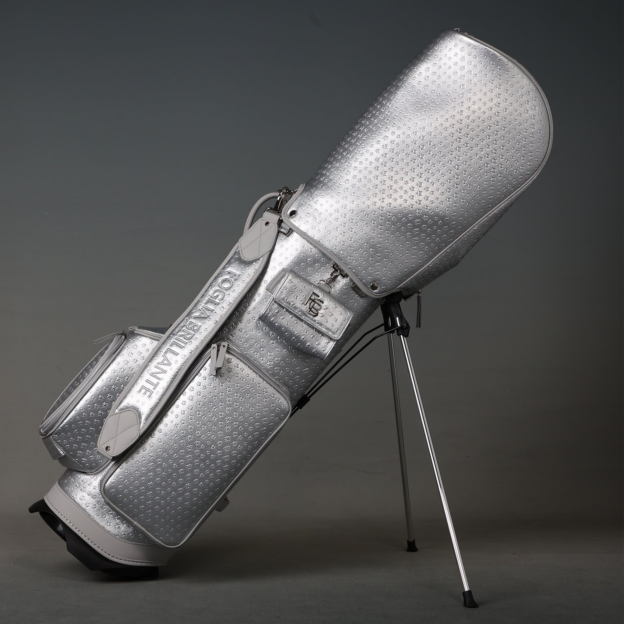 【限定10本！26年4月お届け】FBCO-CAD2　FBC SILVER STARキャディバッグ　※シューズケース付