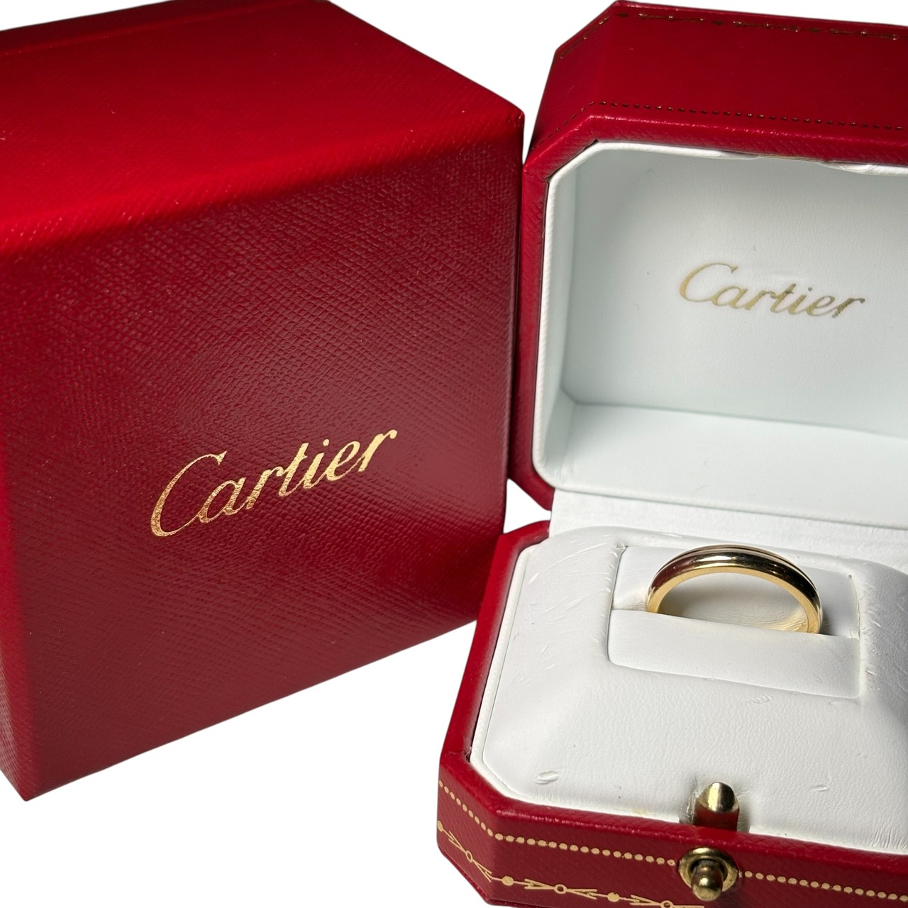 vintage CARTIER k18 gold trinity band ring “Vendome” #57