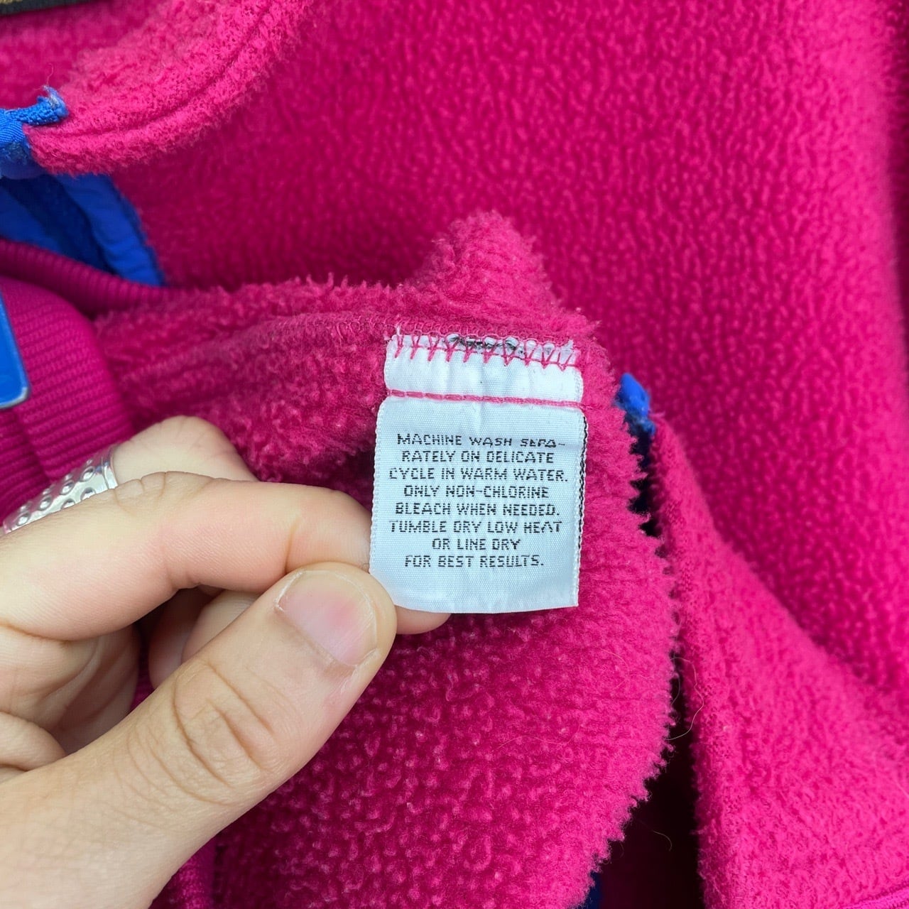 80s 90s USA製 Eddie Bauer フリースジャケット ピンク ヴィンテージ