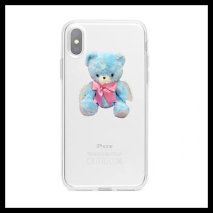 【お取り寄せ】ゆめかわ エンジェル ブルーくまちゃん iPhoneケース