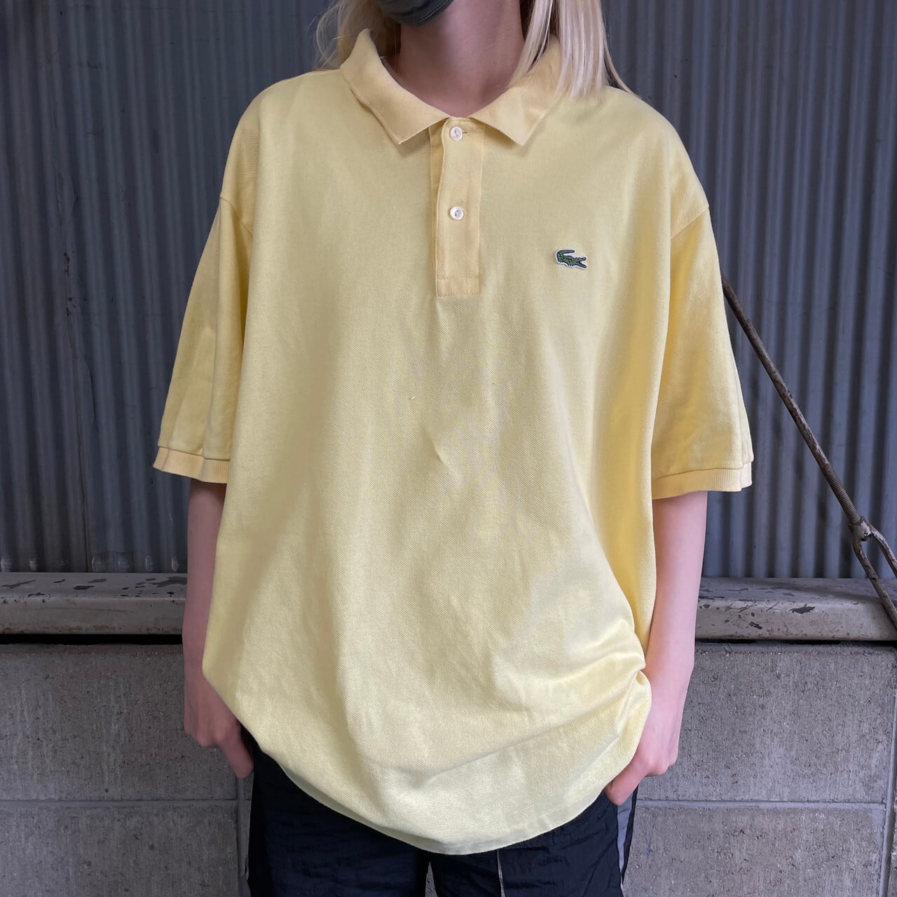 ビッグサイズ LACOSTE ラコステ 鹿の子 ポロシャツ メンズ2XL相当 古着 