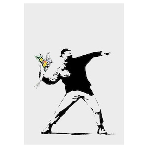 Banksy -Flower Thrower-