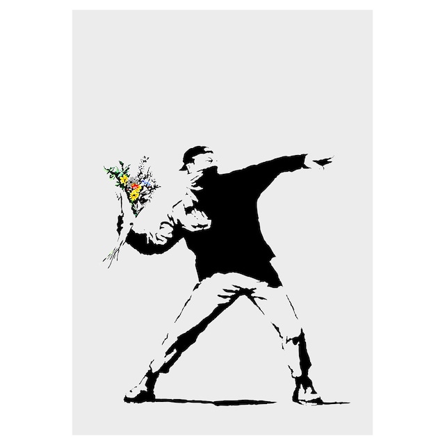 Banksy -Flower Thrower-