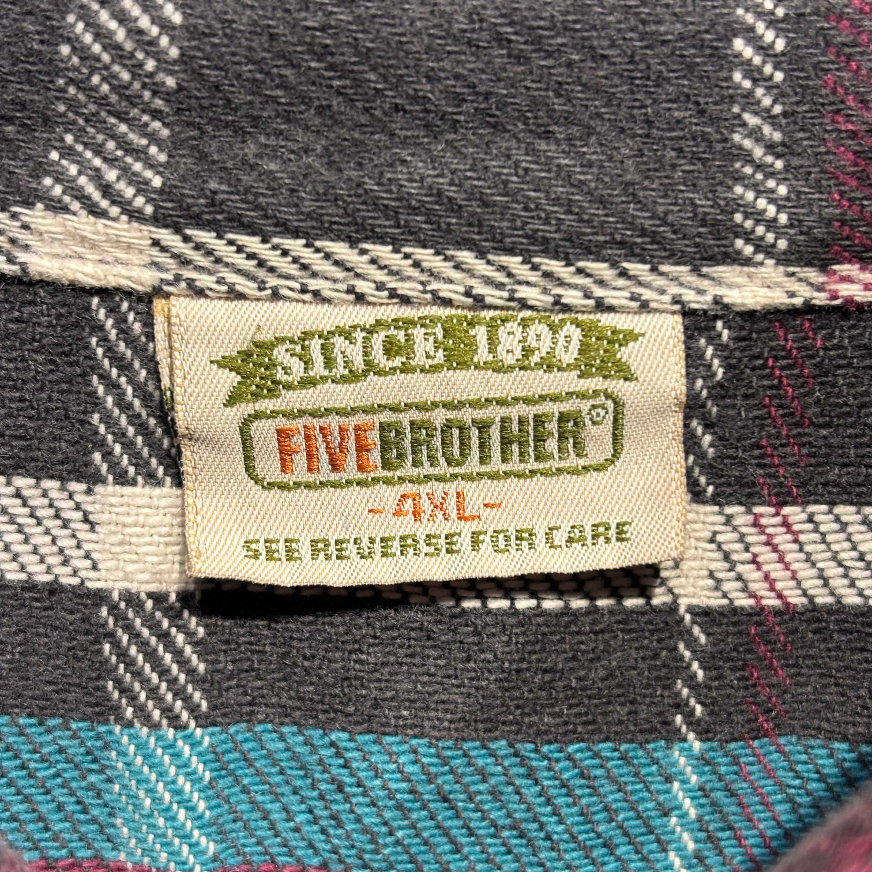 90S FIVE BROTHER BIGSIZE FLANNEL SHIRT | BerBerJin / & BerBerJin