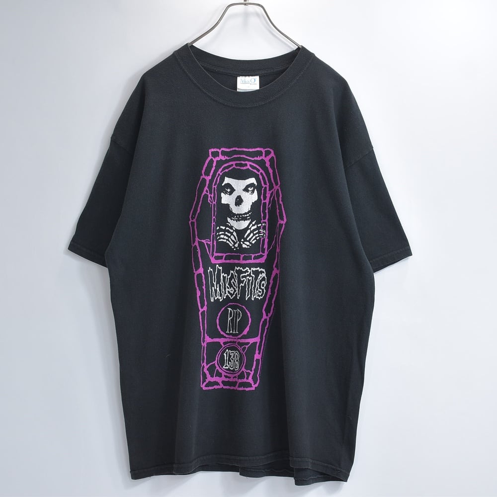 【希少レア】 00s Misfits ミスフィッツ パンツ Y2K アメカジ 00s MISFITS ミスフィッツ 棺桶 スカル RIP 138 ホラーパンクバンドT