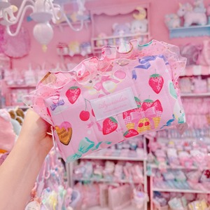 【D8】78-40フリルBOXポーチ