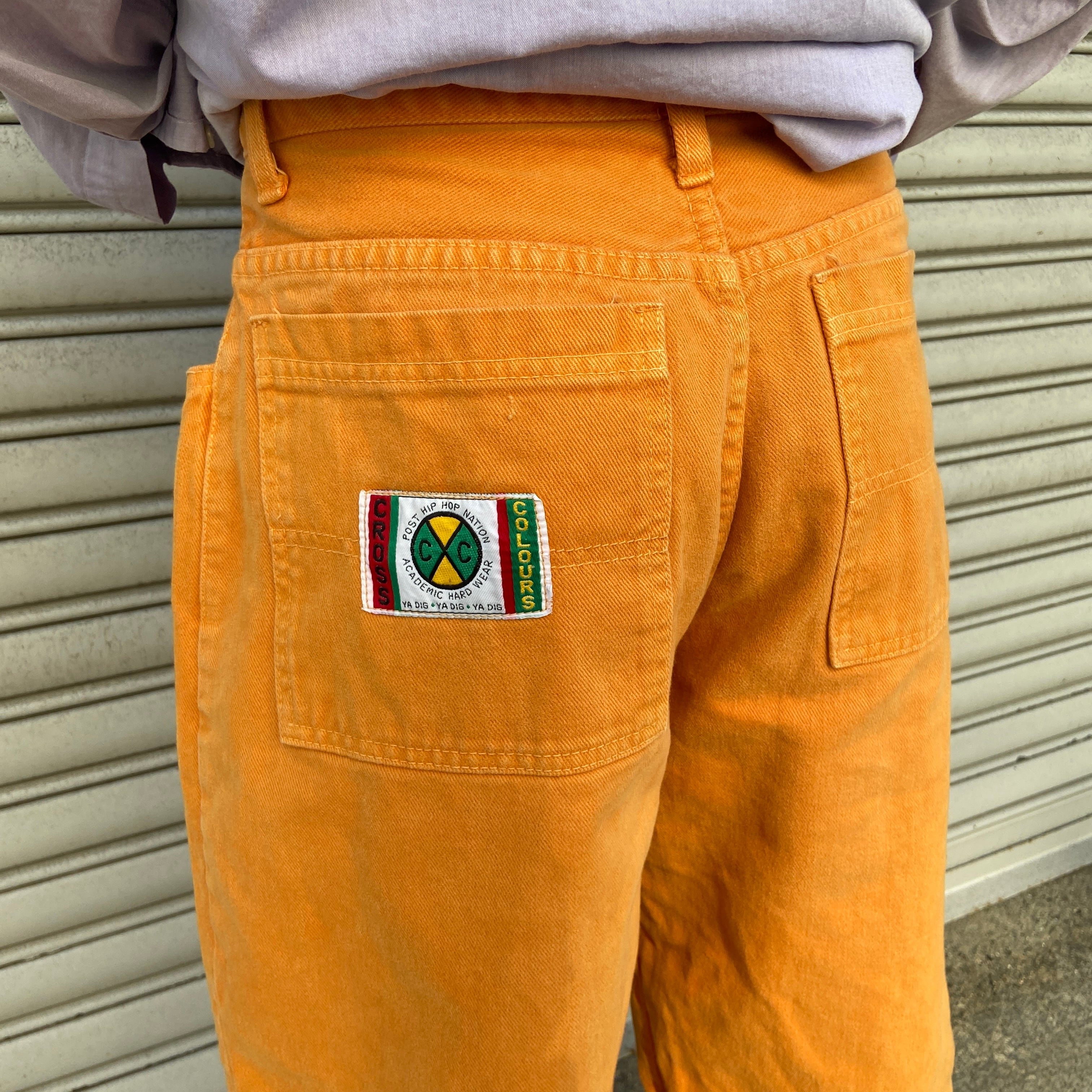 90s CROSSCOLOURカラーバギーショートパンツ 30 ハーフパンツ 90s CROSSCOLOURカラーバギーショートパンツ 30 ハーフパンツ