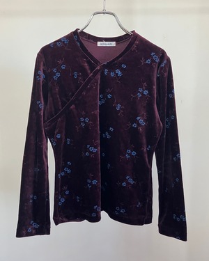 90s velour cache-coeur