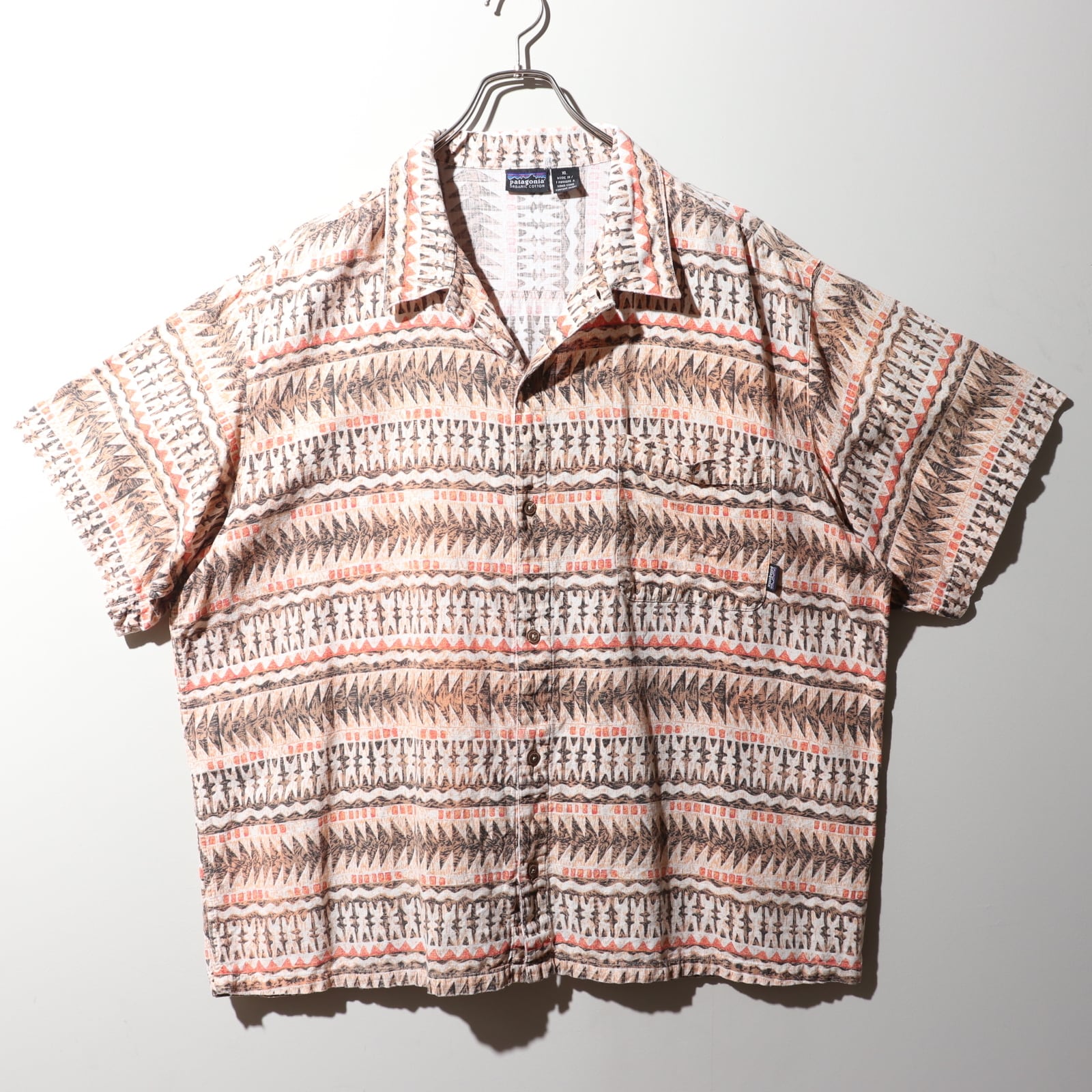 美品 XL 97年 A/Cシャツ ネイティブ柄 patagonia パタゴニア Native  