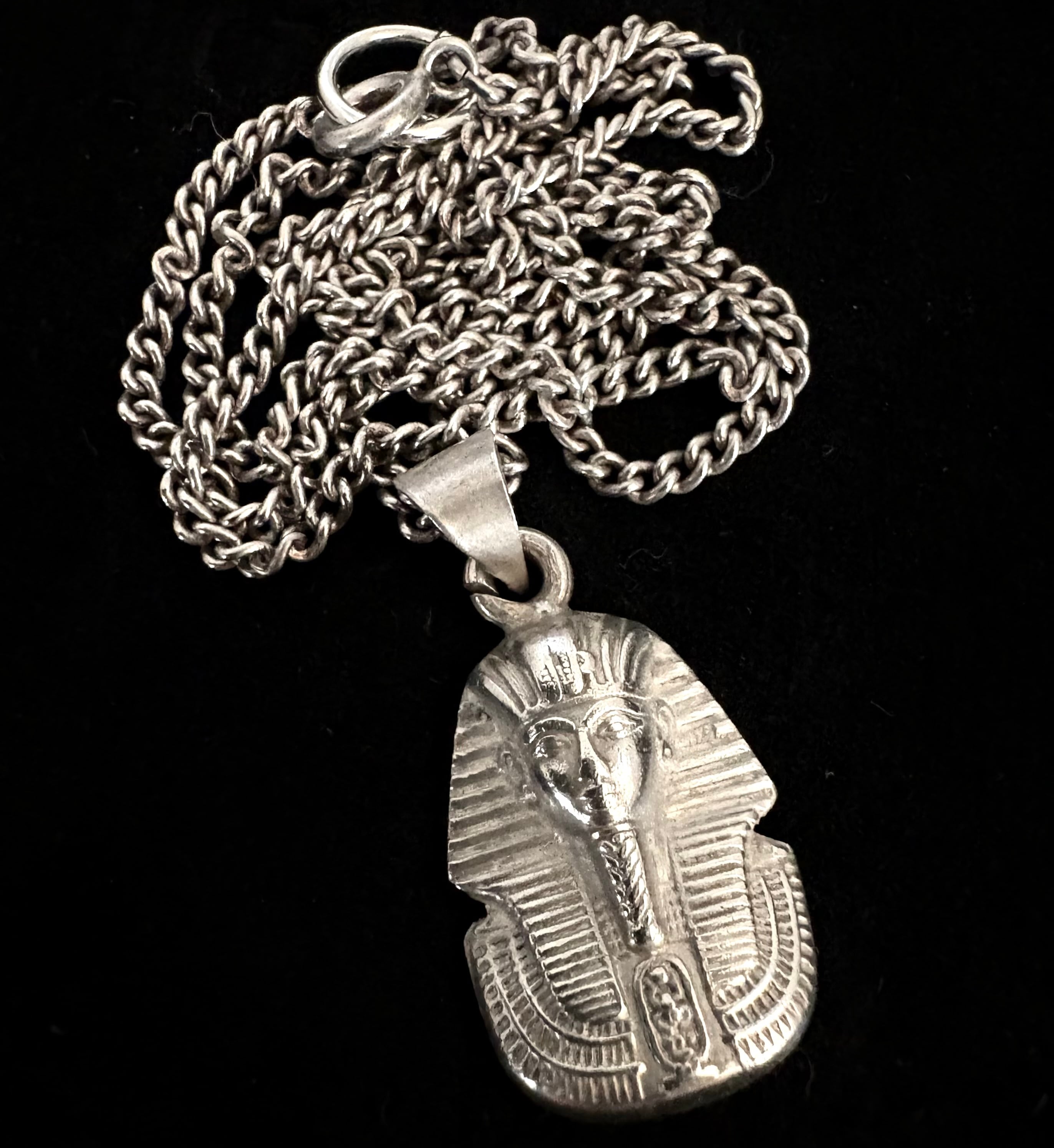 英国アンティーク シルバー アルバートチェーン フォブ 47g 純銀 懐中