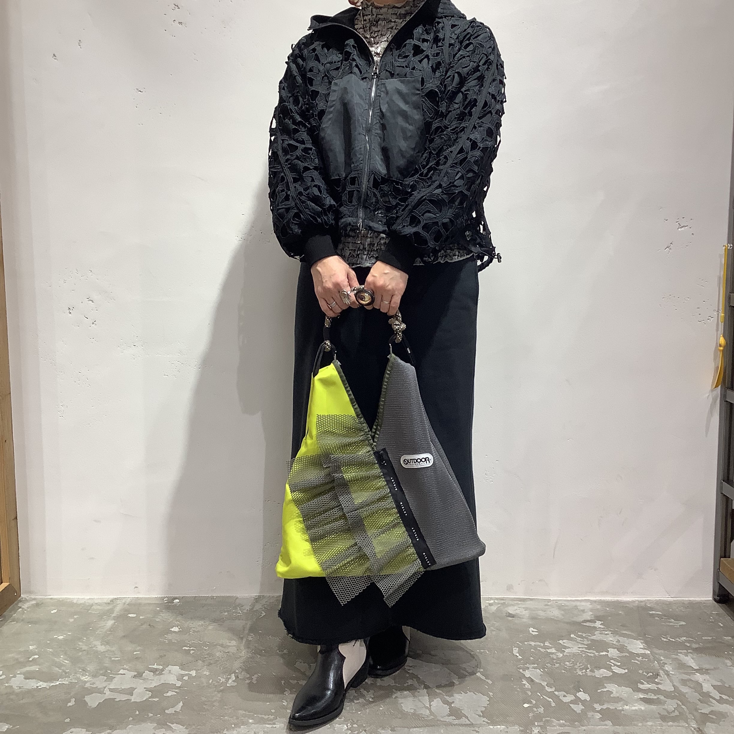 RISLEY×OUTDOOR(リズレイ×アウトドア)】トライアングルフリルメッシュ