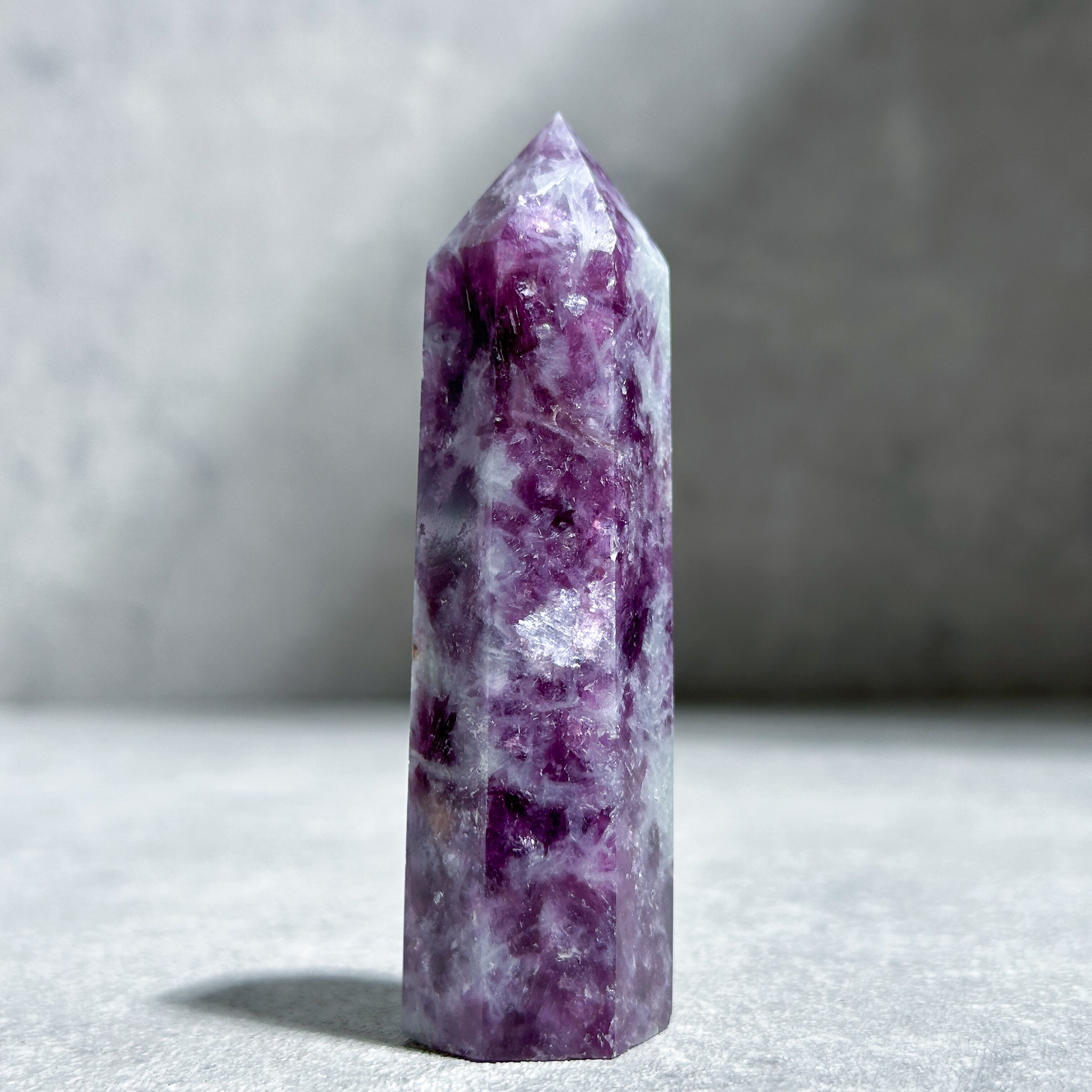 レピドライト タワー型71◇Lepidolite◇天然石・鉱物・パワーストーン◇