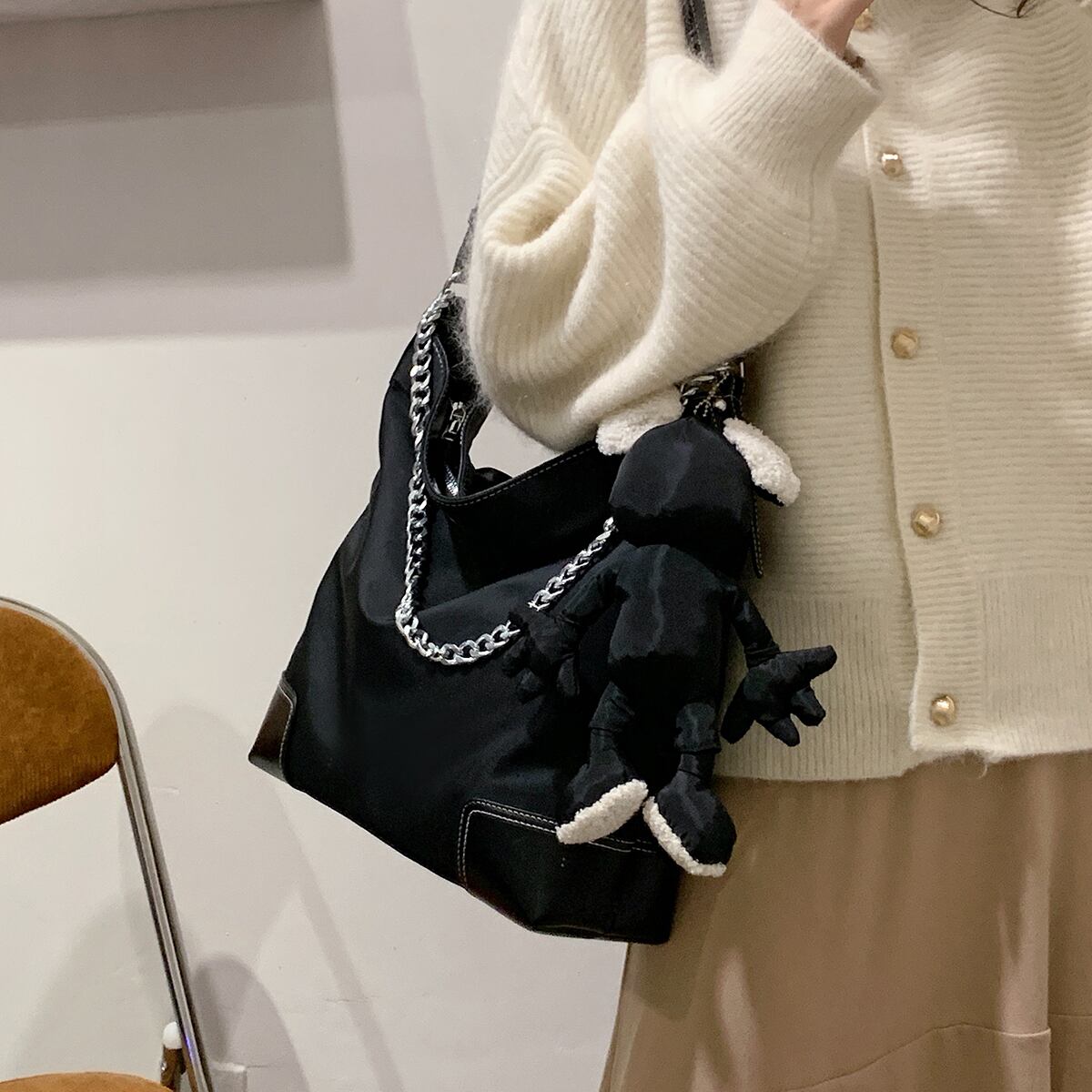 オータム 秋物 メッセンジャーバッグ 手作りハンドバック85661333123