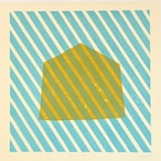 竹﨑勝代 TAKEZAKI Katsuyo 'maisonnette six 小さな家 6 ' /woodcut print with frame thumbnail 2