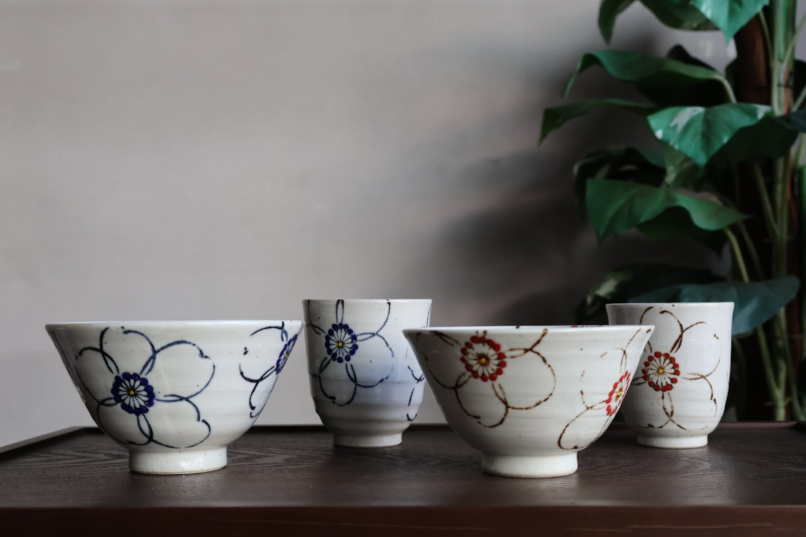 翔山窯　蓋付き碗揃　5客セット　茶碗蒸し碗　台皿 お茶碗 キッチン・日用品・その他 翔山窯 蓋付き碗揃 5客セット 茶碗蒸し