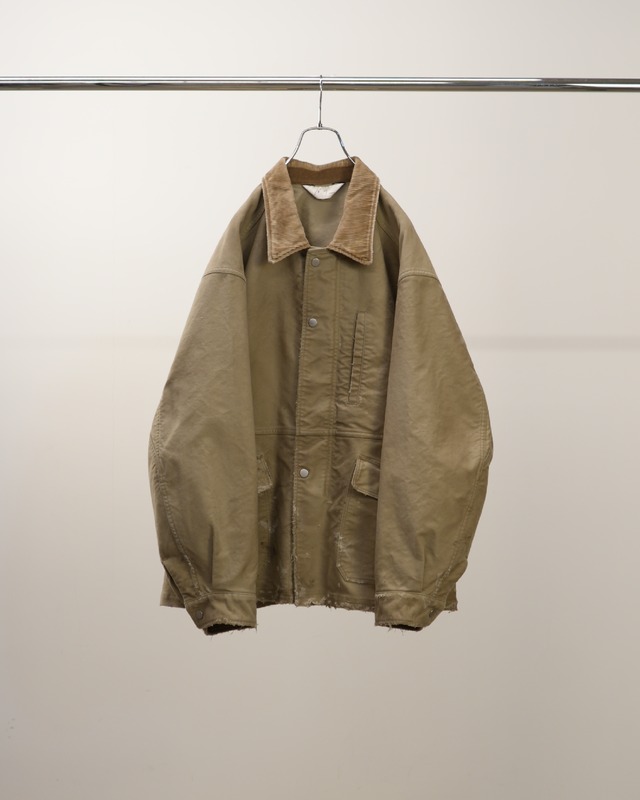 ANCELLM / MOLESKIN WORK JACKET (BEIGE)