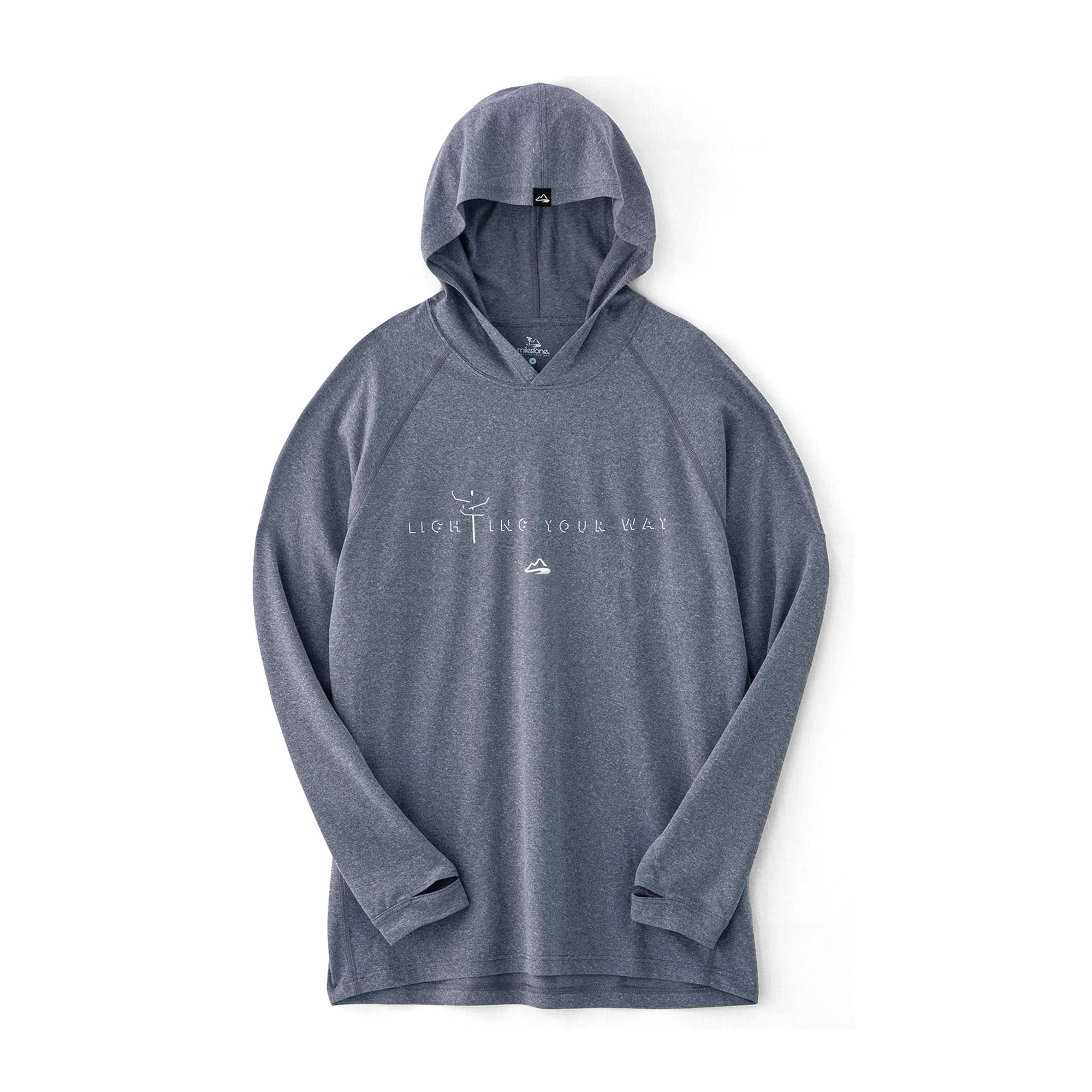DRTUSA フーディ　ロングスリーブTシャツ ディストレスト ロングスリーブ Tシャツ