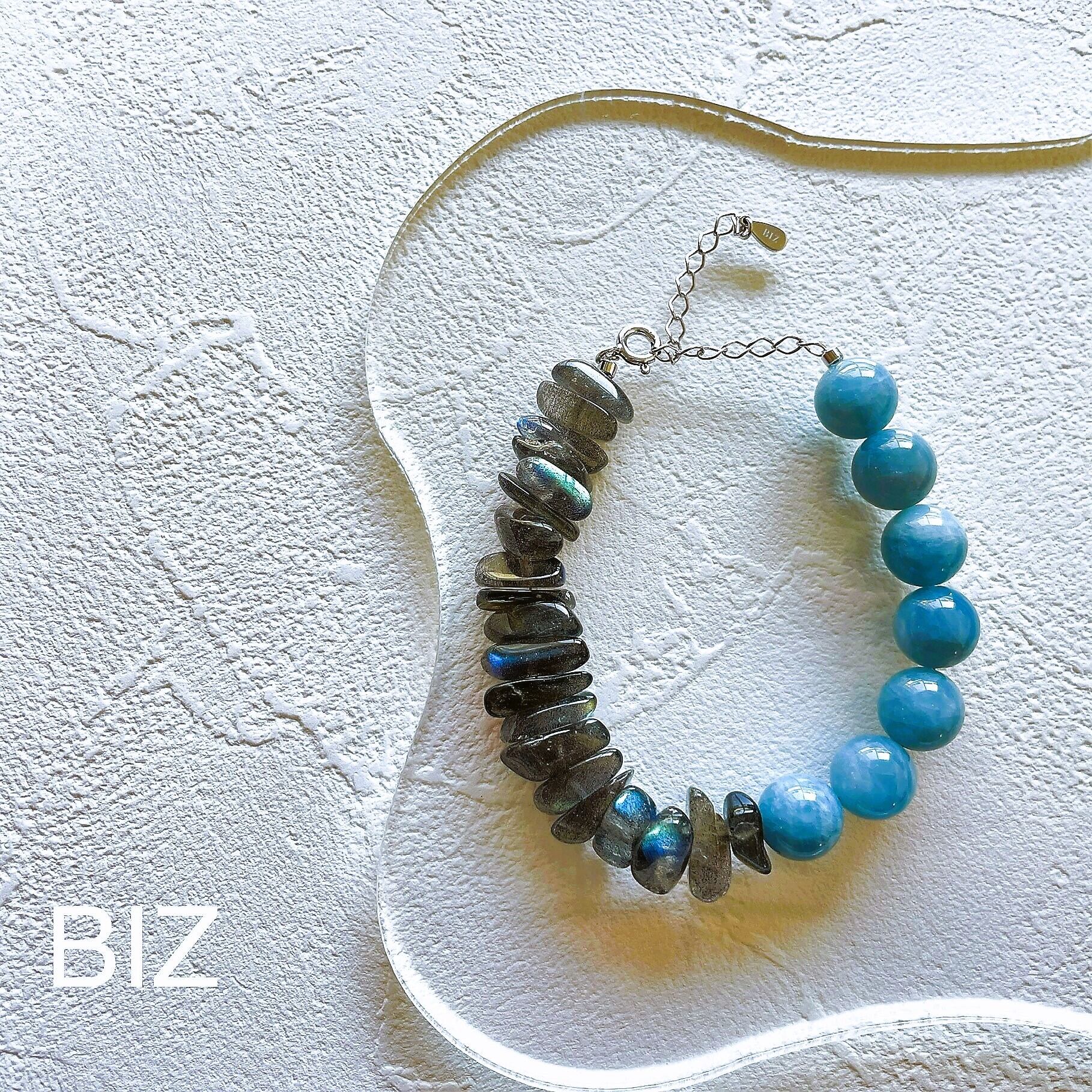 Labradorite & Aqua Marin(ラブラドライト・アクアマリン)