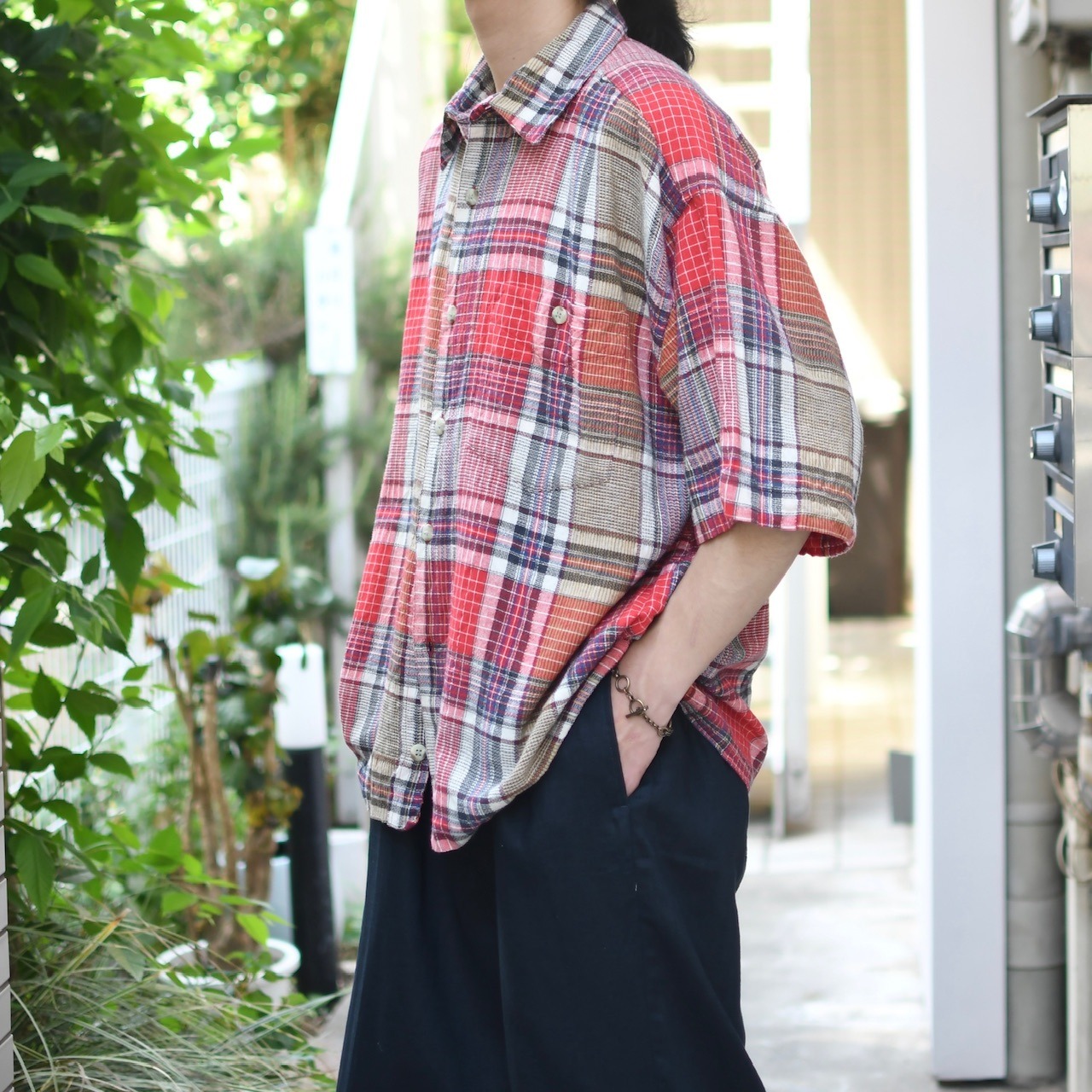 HARLY short length check shirt