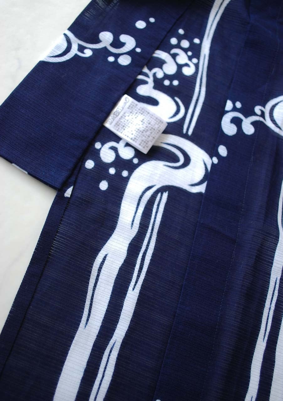 竺仙・浴衣】竺仙製 千鳥と波飛沫 綿絽浴衣 お仕立て品 | 大山キモノ