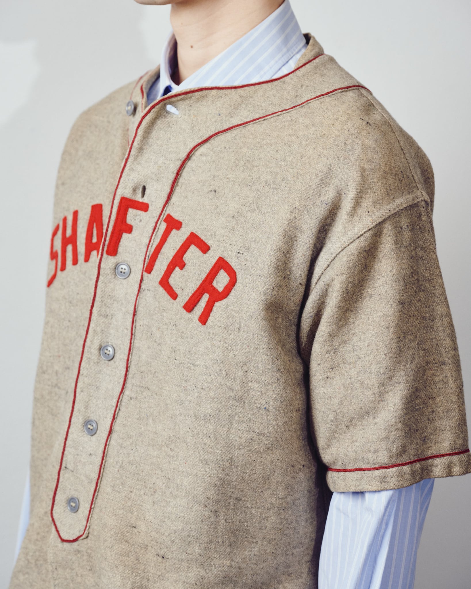 40s～50s ヴィンテージ＜アメリカ ベースボールシャツ＞M1652c 極美品】40s special vintage baseball shirt 