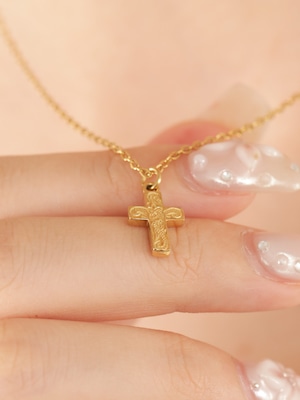 316L hawaiian petit cross necklace #n61