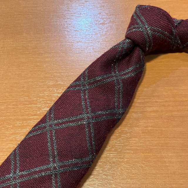 Seven Fold "SETTEPIEGHE" WOOL / SILK CHECK TIE