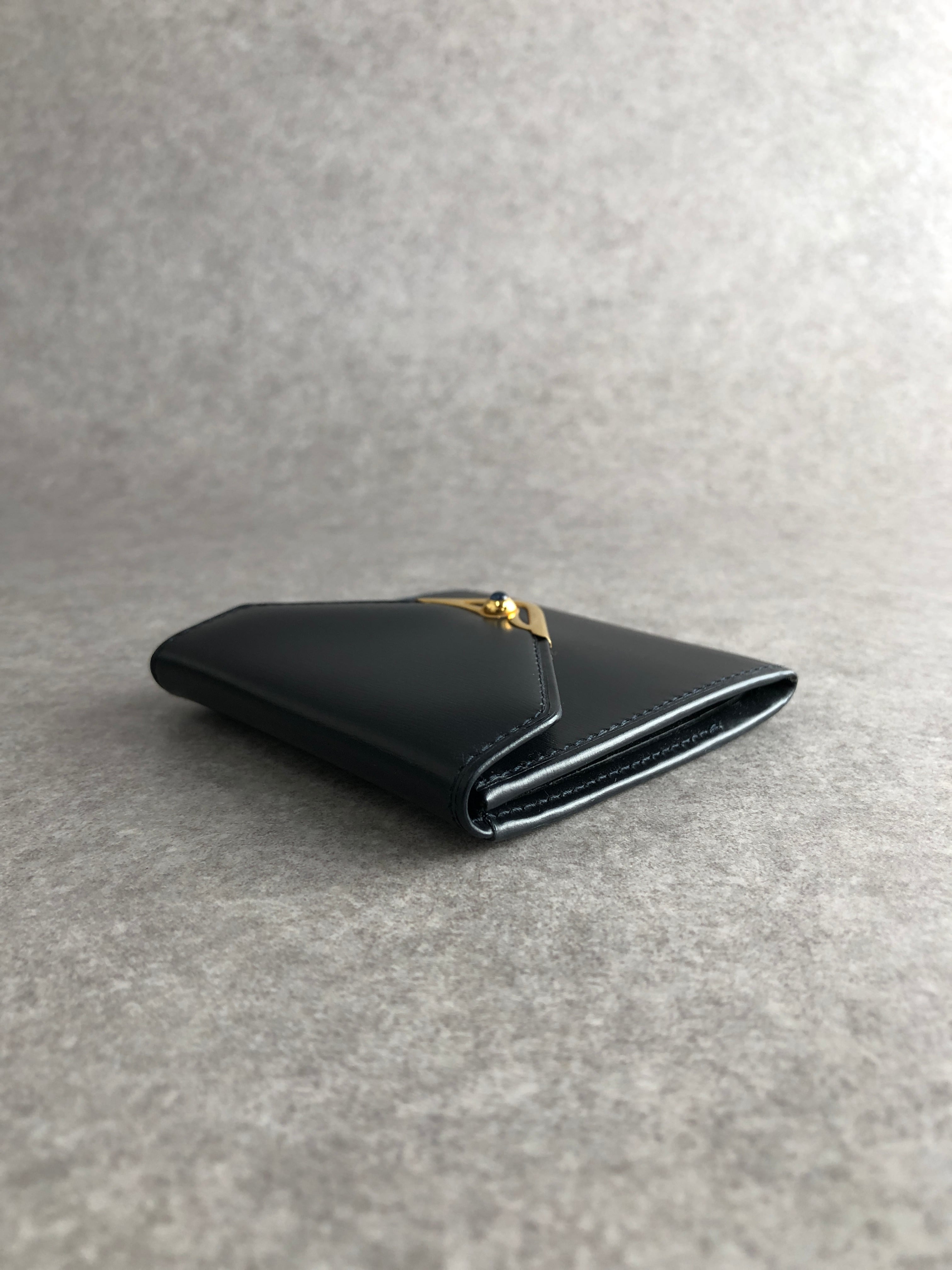 Cartier カルティエ サファイアライン コインケース ブラック レザー