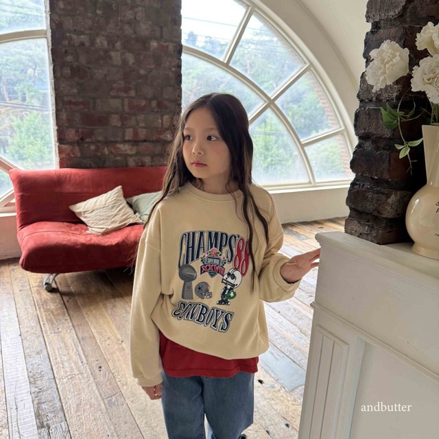 【即納】andbutter / [junior size]Champ mtm