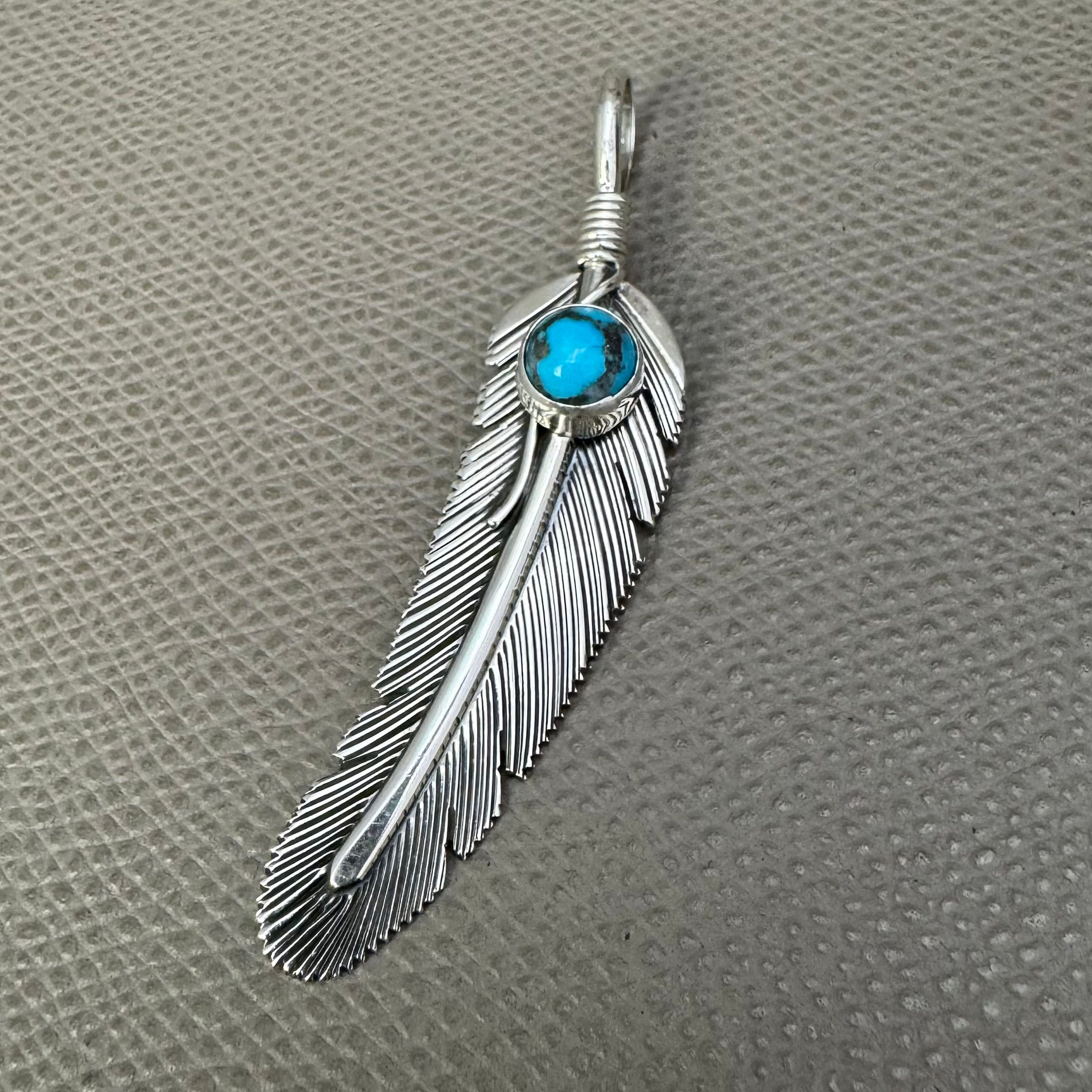 ナバホフェザートップ NAVAJO（ナバホ）族 Harvey Mace作 フェザートップ シルバー INDIAN