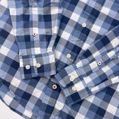 TOMMY HILFIGER トミーヒルフィガー CLASSIC FIT チェック BD オックスフォード 長袖シャツ L/G/ブルー系 メンズ