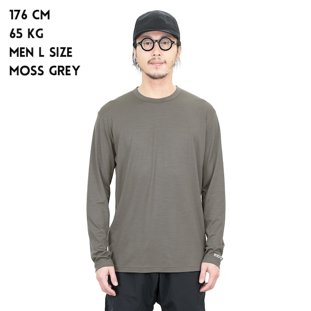 【RIDGE MOUNTAIN GEAR】Merino Basic Tee Long Sleeve（New Color）