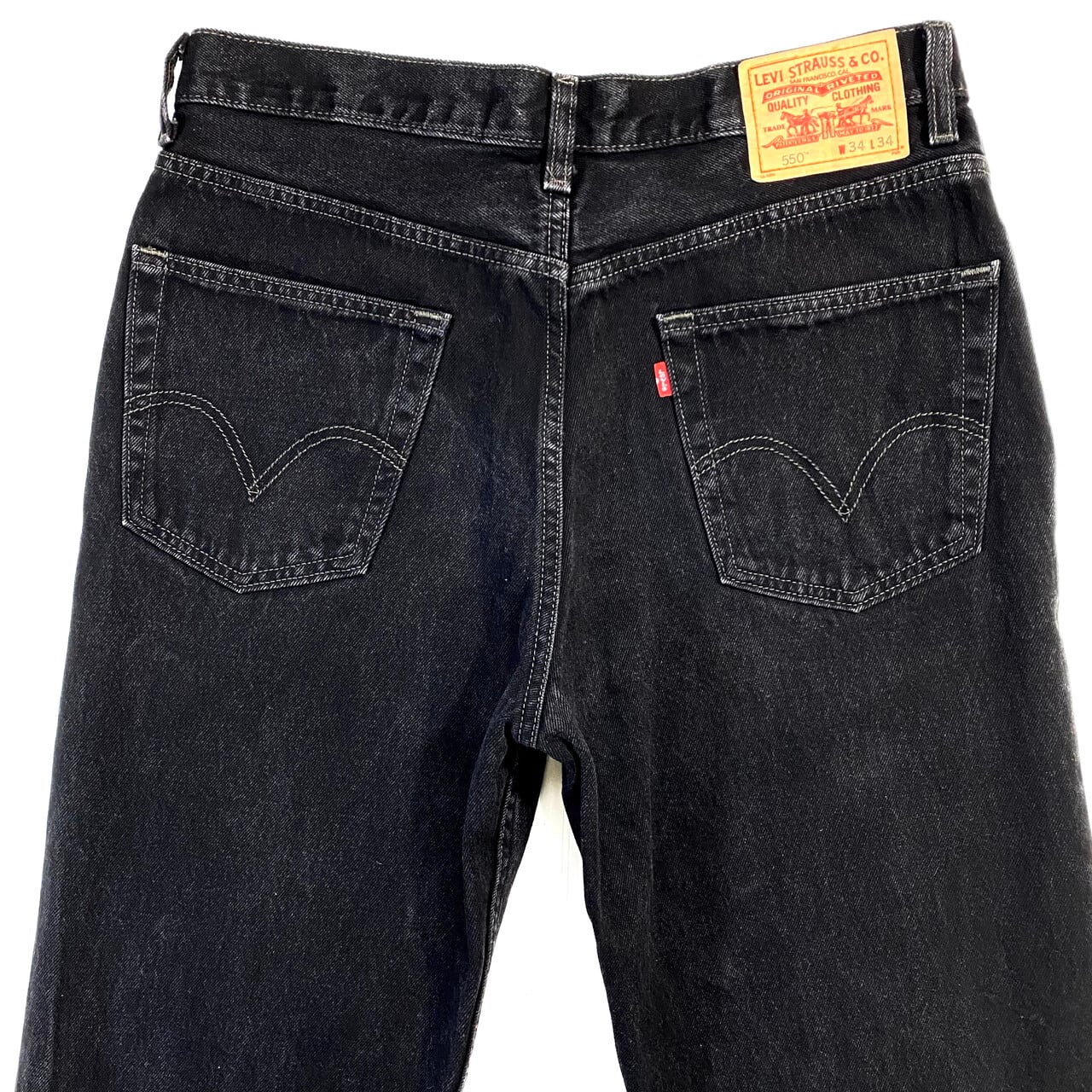 黒 40x30 Levi’s 550  デニムパンツ ジーンズブラック