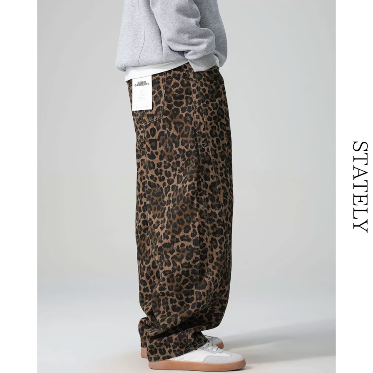 Leopard Wide デニムパンツ_B194・画像3