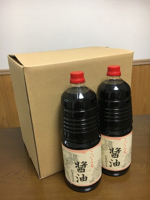 鍋庄商店  まろやか醤油1.8ℓ   3本セット