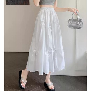 リボン フレア ロング スカート 10295