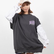＼SALE／◆スウェットベスト アンサンブル ロンT◆