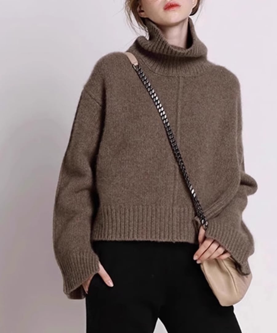 ハイネック◆プルオーバーセーター【t-10212】