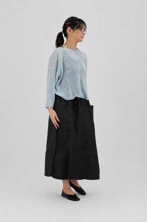 suzuki takayuki / knitted cape（リネンニットプルオーバー）