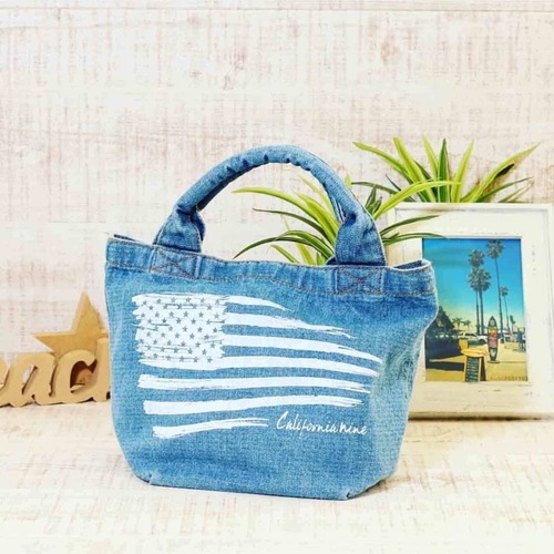 American Flag Denim Mini Tote（LBL