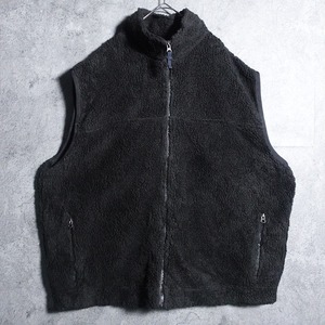 90s “OLD GAP” Black 2XL Zip Fleece Vest