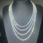 【Ice80】Tennis Chain Necklace【Moissanite/2mm】