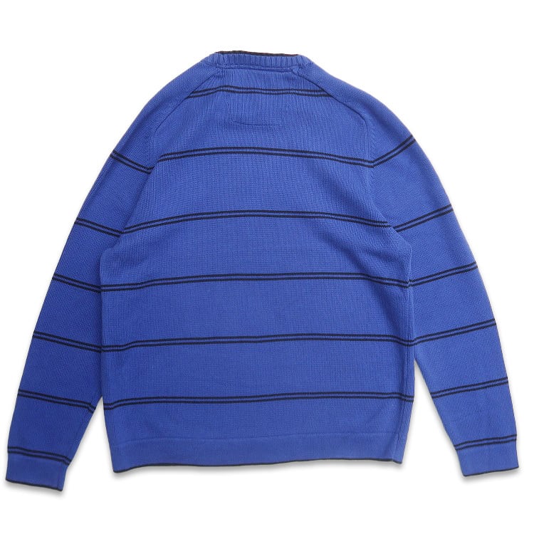 nautica 90s コットン ニット Vネック ボーダー セーター NAUTICA