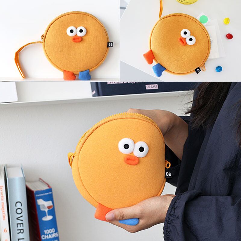 韓国直輸入 Brunch Brother 丸型 ポーチ サークルポーチ ロマネ 化粧