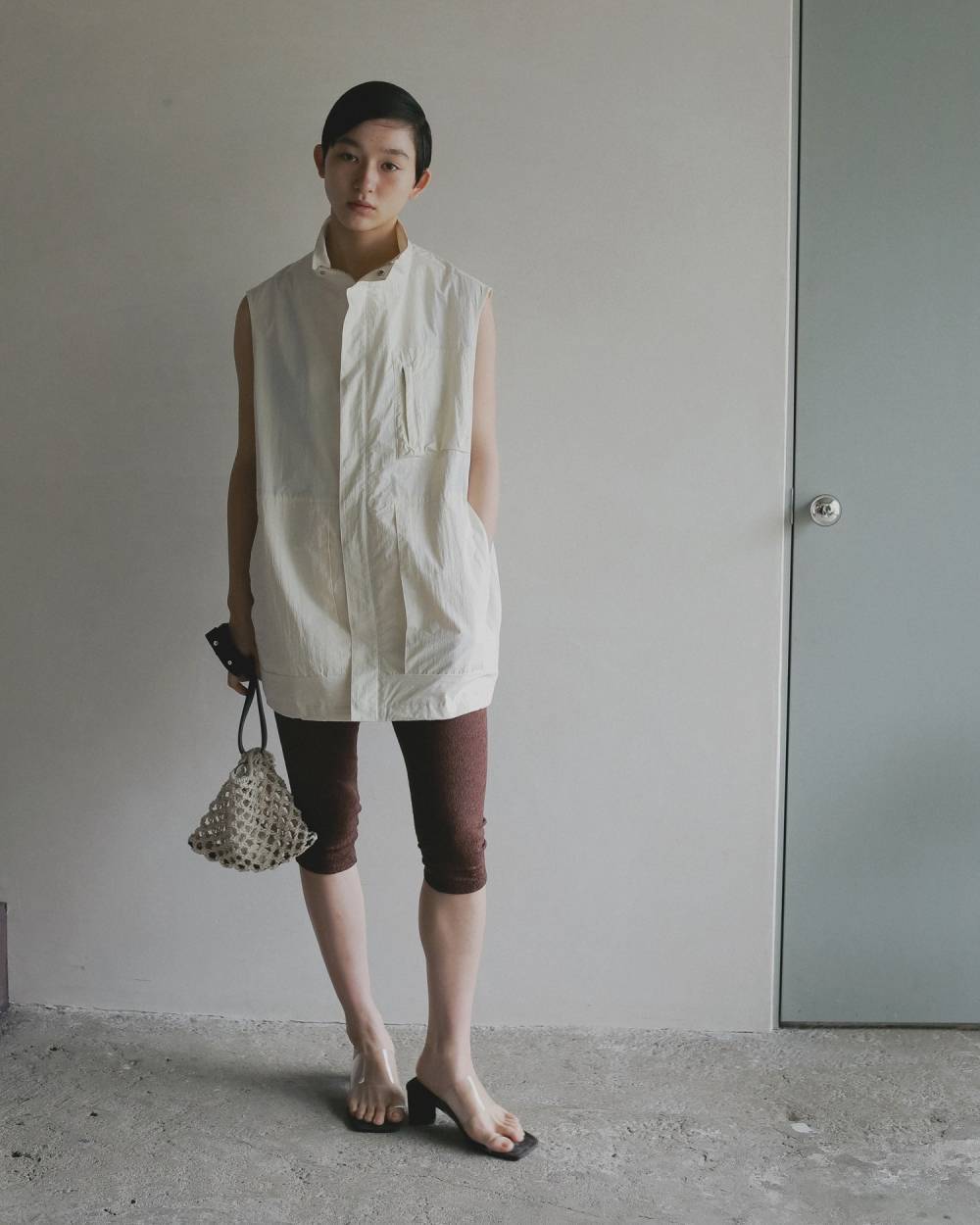 anuke 】Standcollar Pocket Vest | valance 福井｜レディース