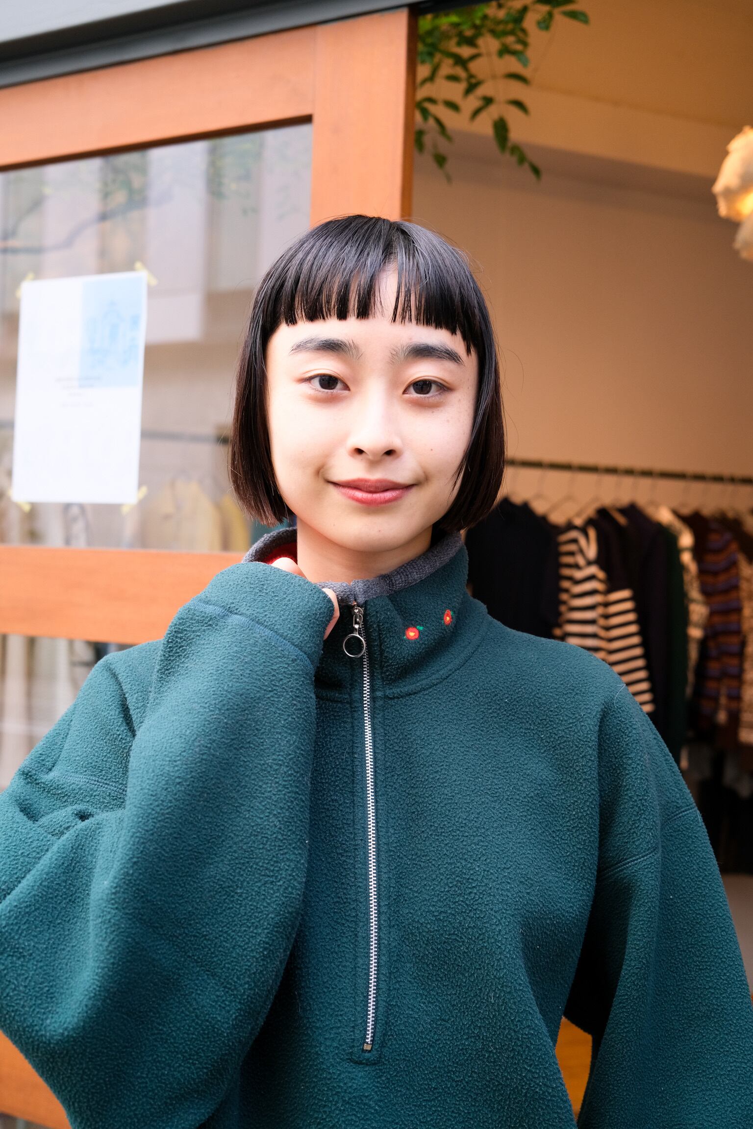 BELFE & BELFE グリーンジップアップフリース